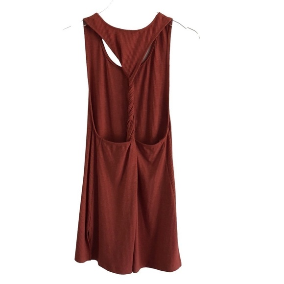 Fortune Swimwear Ribbed Knit Twist Back Cover Up Small - Picture 8 of 9